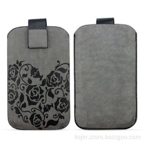 PU Leather Case for Apple's iPhone 4, with Magnetic Button Closure, OEM Orders are Welcome